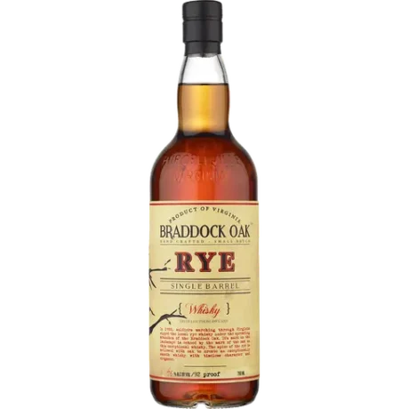 Braddock Oak Single Barrel Rye 750ml