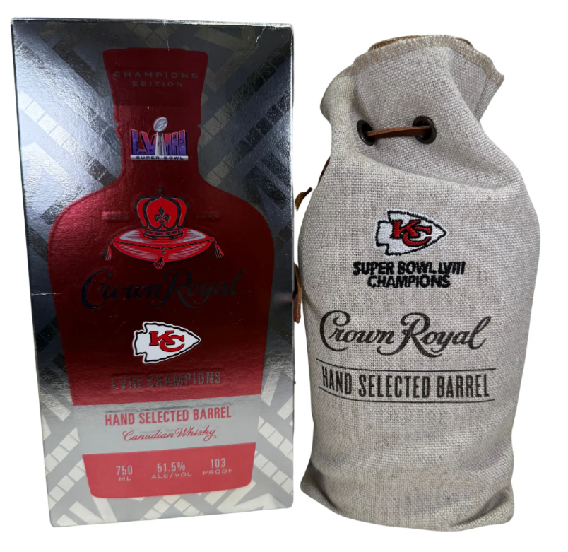 Crown Royal Limited Edition Super Bowl 58 Kansas City Chiefs Hand Selected Canadian Whisky World of Whiskey Sale Crown Royal Limited Edition Super Bowl 58 Kansas City Chiefs Hand Selected Canadian Whisky - World of Whiskey Sale