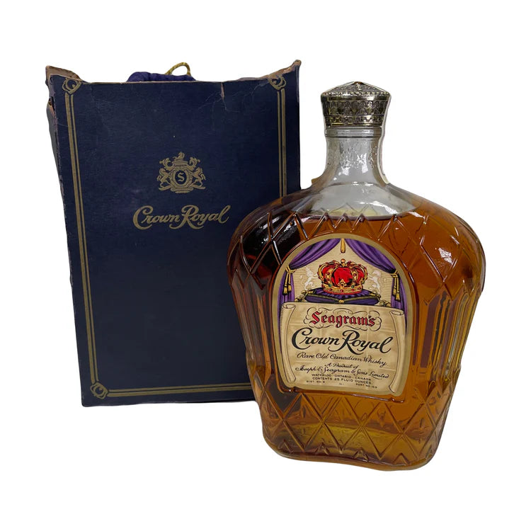 Crown Royal Rare Canadian Whisky 1960's Silver Capsule 25 ounces World of Whiskey Sale Crown Royal Rare Canadian Whisky 1960's Silver Capsule 25 ounces - World of Whiskey Sale