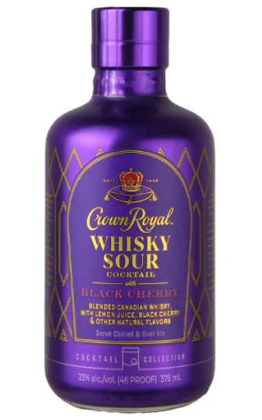 Crown Royal Sour Black Cherry Canadian Whisky | 375ML World of Whiskey Sale Crown Royal Sour Black Cherry Canadian Whisky | 375ML - World of Whiskey Sale