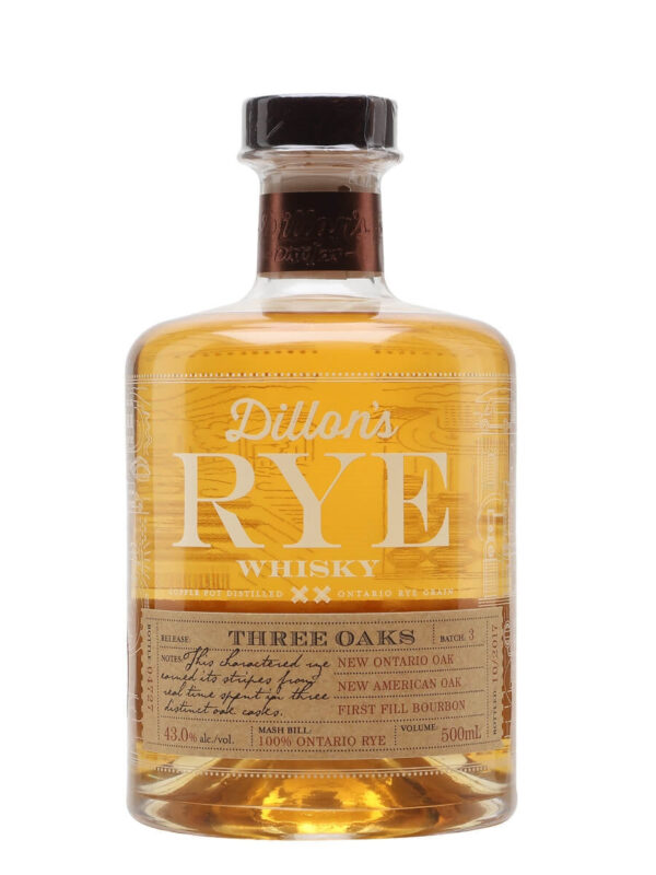 Dillon's Three Oaks Batch 3 Canadian Rye Whisky | 500ML World of Whiskey Sale Dillon's Three Oaks Batch 3 Canadian Rye Whisky | 500ML - World of Whiskey Sale