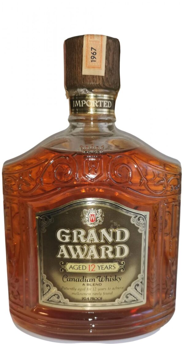 Grand Award 12 Year Old, (Bottled 1968) Canadian Whisky World of Whiskey Sale Grand Award 12 Year Old, (Bottled 1968) Canadian Whisky - World of Whiskey Sale