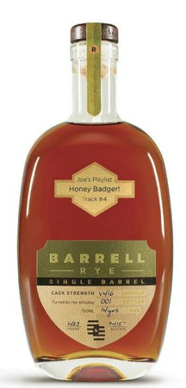 Joe's Playlist Track #4 Honey Badger Barrell Canadian Rye Single Barrel Whiskey V416 World of Whiskey Sale Joe's Playlist - Track #4 Honey Badger Barrell Canadian Rye Single Barrel Whiskey V416 - World of Whiskey Sale