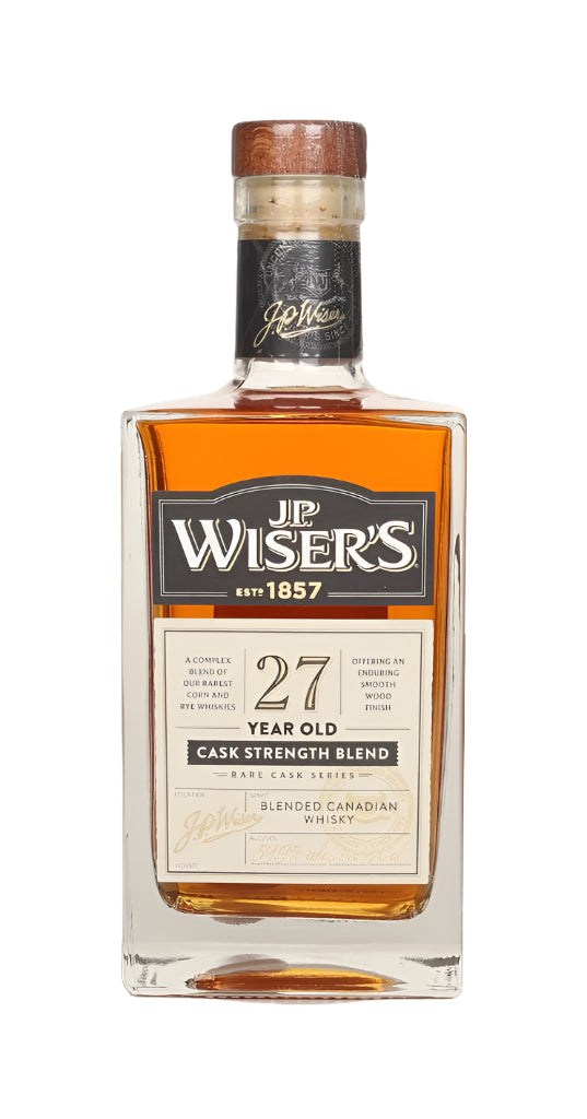 J.P. Wiser's 27 Year Old Cask Strength Blended Canadian Whisky | 700ML World of Whiskey Sale J.P. Wiser's 27 Year Old - Cask Strength Blended Canadian Whisky | 700ML - World of Whiskey Sale