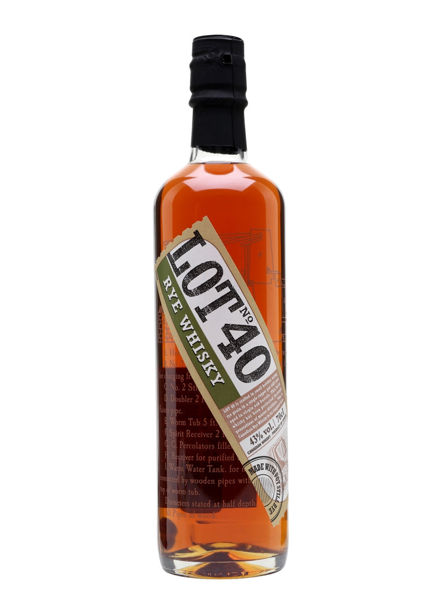 Lot 40 Canadian Rye Whisky | 700ML World of Whiskey Sale Lot 40 Canadian Rye Whisky | 700ML - World of Whiskey Sale