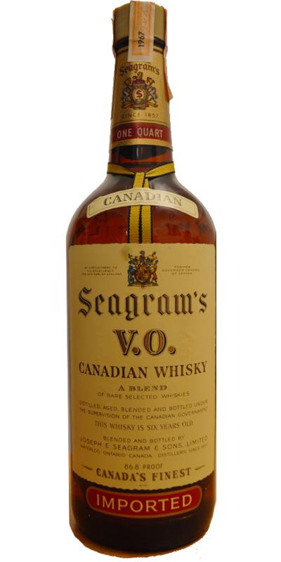 Seagram’s V.O. 1967 Canadian Whisky World of Whiskey Sale Seagram’s V.O. 1967 Canadian Whisky - World of Whiskey Sale